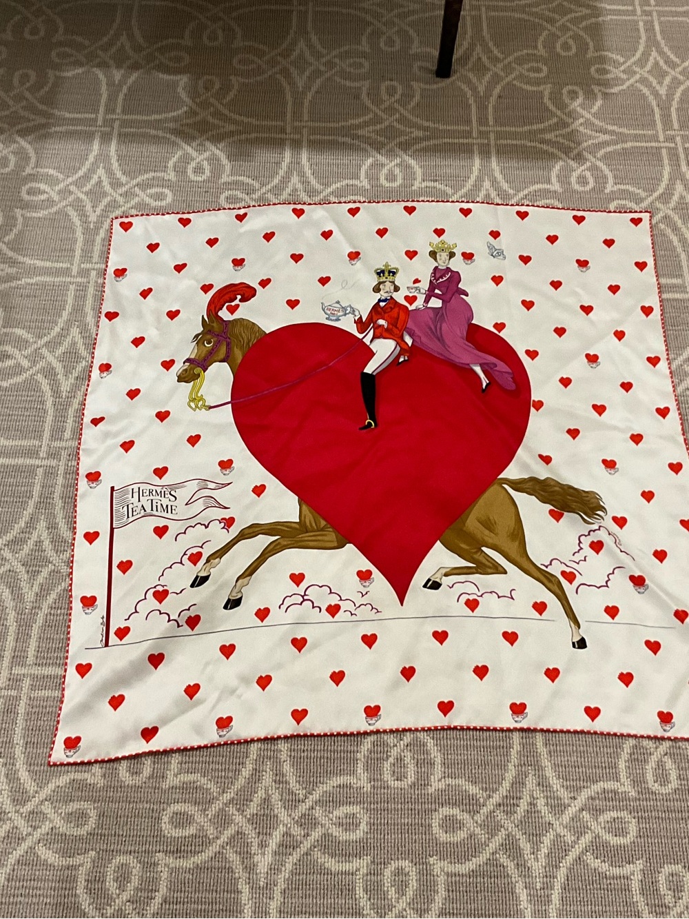 Hermes Tea Time Scarf 45cm